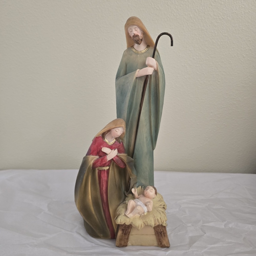Holy Family Nativity Christmas Figure 5.5"L x 4.5"W x 11.5"T